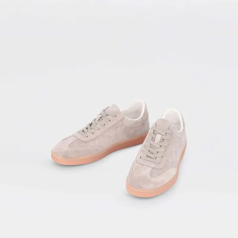 Chisel - lys gråbeige sneakers til herre i semsket skinn